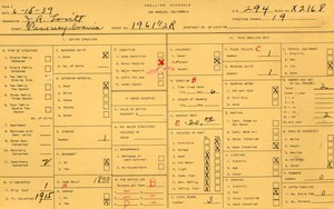 WPA household census for 1961 PENNSYLVANIA, Los Angeles