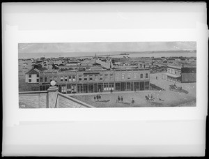 Drawing of a San Diego panorama, ca.1880