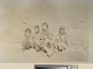 Child beggars, Shenyang, 1889