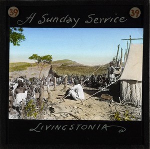 "A Sunday Service, Livingstonia" Malawi, ca.1895