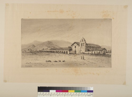 [View of Santa Ines Mission, Solvang, California]