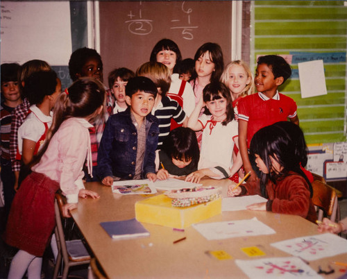 First Grade Class at Walnutwood Elementary in Rancho Cordova, California