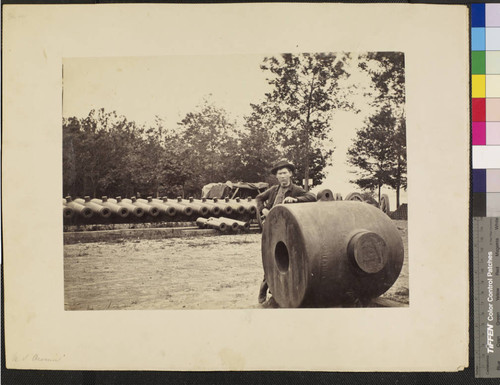 Thlrteen-inch mortar, arsenal yard, Washington, D.C