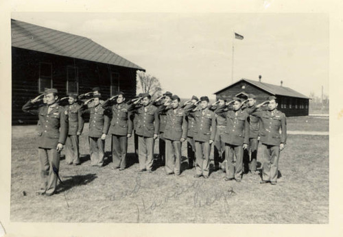 Nisei soldiers at Jerome Relocation Center