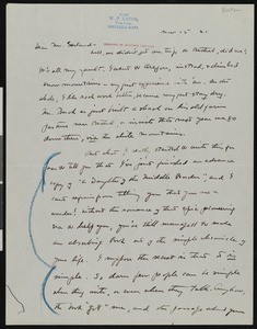 Walter Prichard Eaton, letter, 1921-03-15, to Hamlin Garland