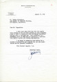 Letter from J. A. Hartley to George Pepperdine