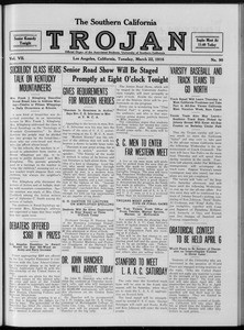 The Southern California Trojan, Vol. 7, No. 90, March 22, 1916