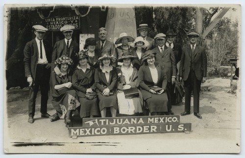 Visitors to the U.S.-Mexico border, Tijuana, Mexico