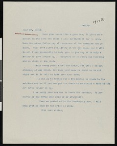 Hamlin Garland, letter, 1917-03-29, to John H. Seger