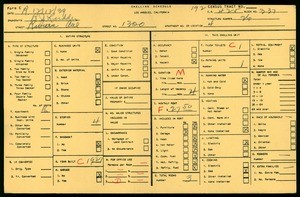 WPA household census for 1300 RIVIERA AVE, Los Angeles County