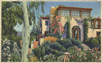 The hilltop residence of Claudette Colbert overlooks Hollywood, California, 883