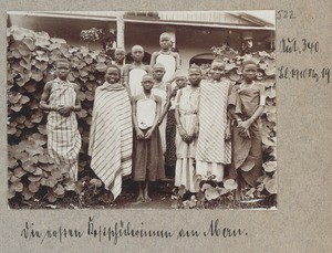 The first boarding school girls at Meru, Tanzania, ca.1900-1910