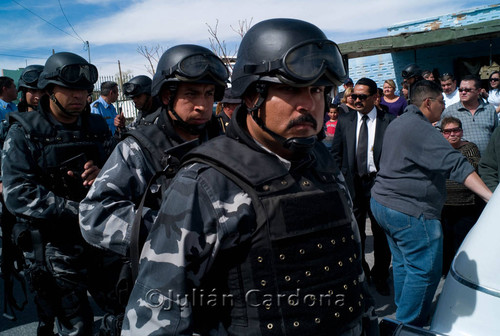 Three police officers, Juárez, 2008