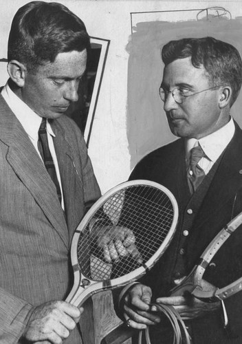 Tennis champions, McLaughlin and Bundy