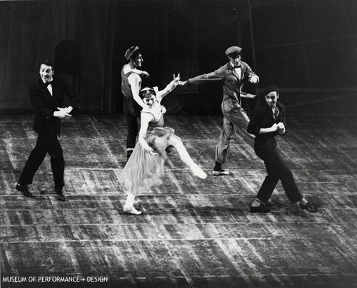 Kent Stowell, Michael Smuin, Louise Lawler, Richard Carter, and Frank Ohman in Christensen's "Filling Station"