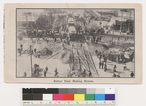 Rather Busy Making Streets. [Postcard.]