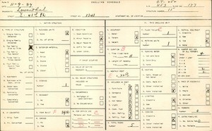 WPA household census for 1341 E 41ST PLACE, Los Angeles County