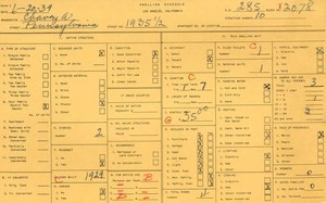 WPA household census for 1935 PENNSYLVANIA, Los Angeles