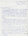 Letter from Richard Toshihiko Inatomi,Gila River Incarceration Camp to Mr. [John Victor] Carson, Dominguez Estate Company, February 15, 1943