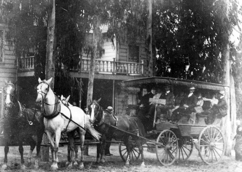 Stagecoach, Tustin, ca. 1890