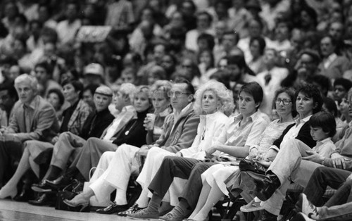 Spectators at a Basketball Game, Los Angeles, 1983