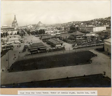 [View of the Panama-Pacific International Exposition from the Cuban Tower]