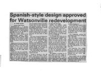 Spanish-style design approved for Watsonville development