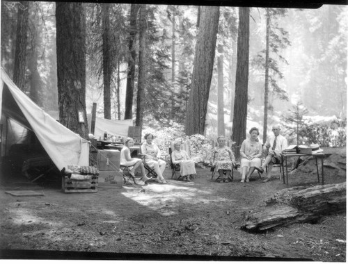 Family Camping, Tulare County, Calif., ca 1920s