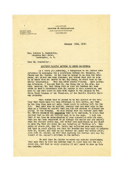 Letter from J. C. Humphreys to Isidore B. Dockweiler, January 23, 1917