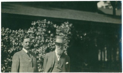 William Herrin and John Muir at McCloud River, California