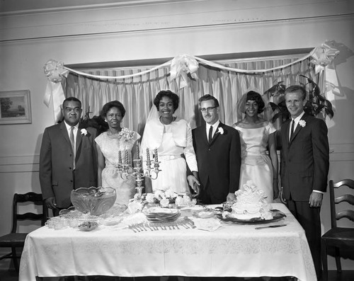 Group at Sentinel wedding, Los Angeles, 1962