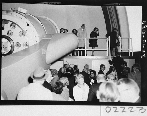 Guests at the dedication of the 60-inch telescope, Palomar Observatory