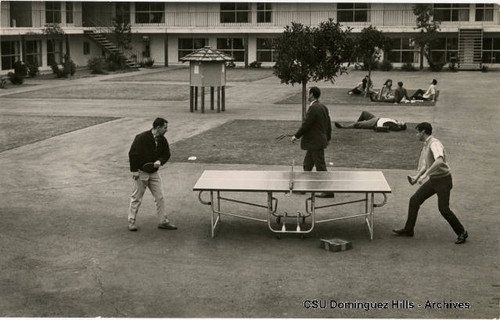 Ping-Pong Table in Watt Campus Courtyard