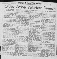 Oldest active volunteer fireman