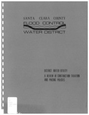District Water Utility : a Review of Construction Taxation and Pricing Policies