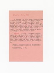 Memorandum to Isidore B. Dockweiler, June 19, 1944