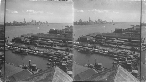 Lower Manhattan with Skyscrapers from Hoboken, N.Y