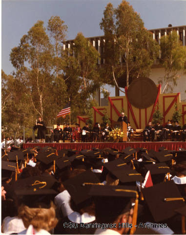 Presidential Platform at 1984 graduation