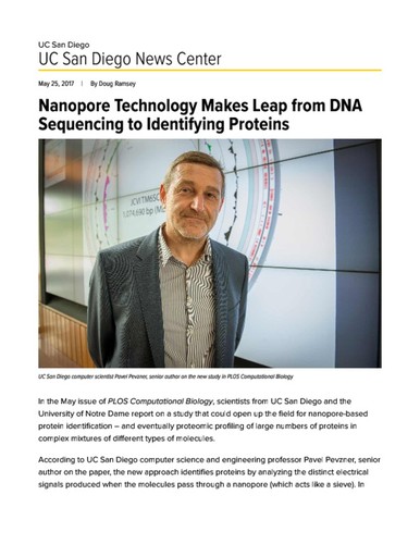 Nanopore Technology Makes Leap from DNA Sequencing to Identifying Proteins