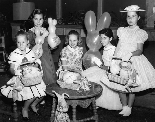 Easter party hostesses