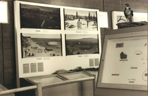 Historical Chumash landscape display, early 1990s