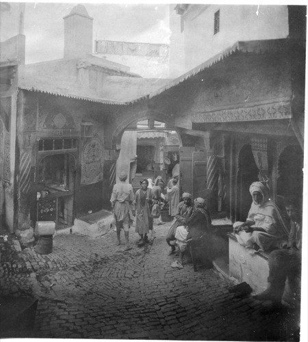 A Street of Shops in Algiers, Algeria