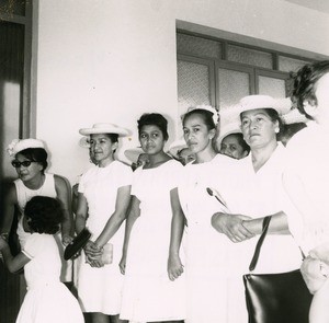 Inauguration of the Tahitian church of Noumea : the choir
