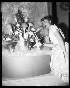 Flower show in Pasadena, 1953