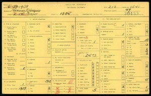 WPA household census for 1385 E 15TH ST, Los Angeles