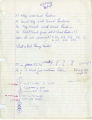 Handwritten notes regarding the negative cutting of Years
of Lightning, Bruce Herschensohn, June 26, 1964