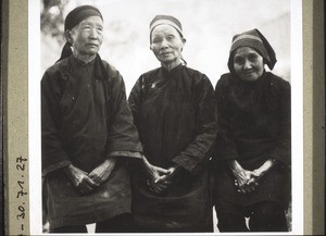 Drei alte Christenfrauen von Nyenhang, drei Freundinnen