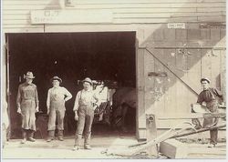 C T Snow Blacksmith business, about 1900 in Sebastopol on Petaluma Avenue