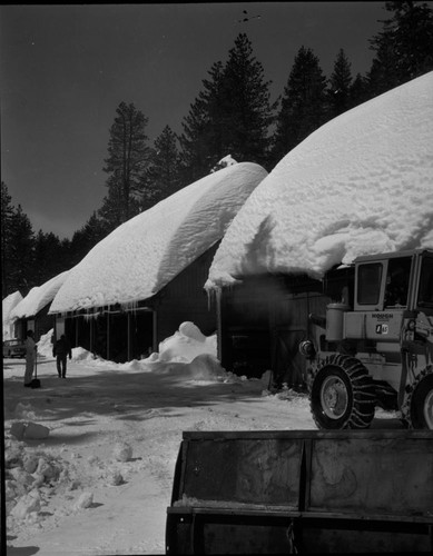 Record Heavy Snow, Record snows Lodgepole area. Maintenance yard