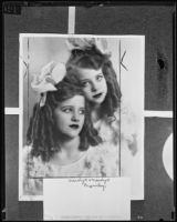 Child performers Marilyn and Carolyn Crumley, Los Angeles, 1935